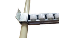 Überzogenes Rohr des Rollen-Bahn-Stützmetallverbindungsdurchmesser-28mm im Fifo-Rohr-Gestell